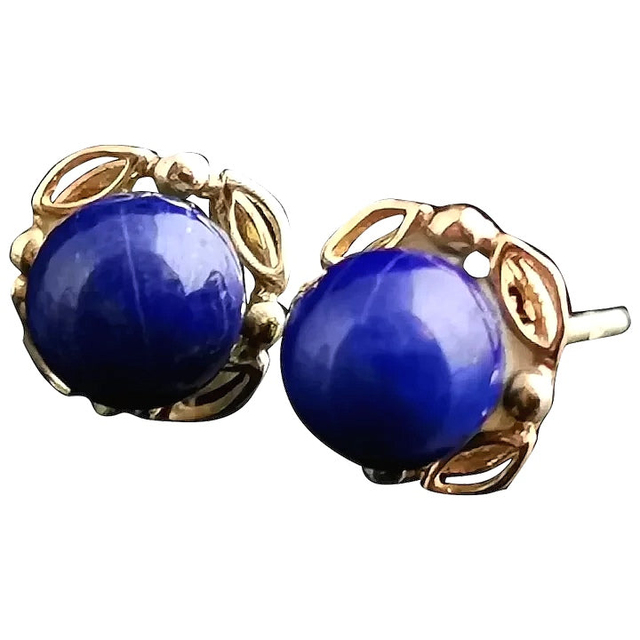 Antique lapis 2025 lazuli earrings