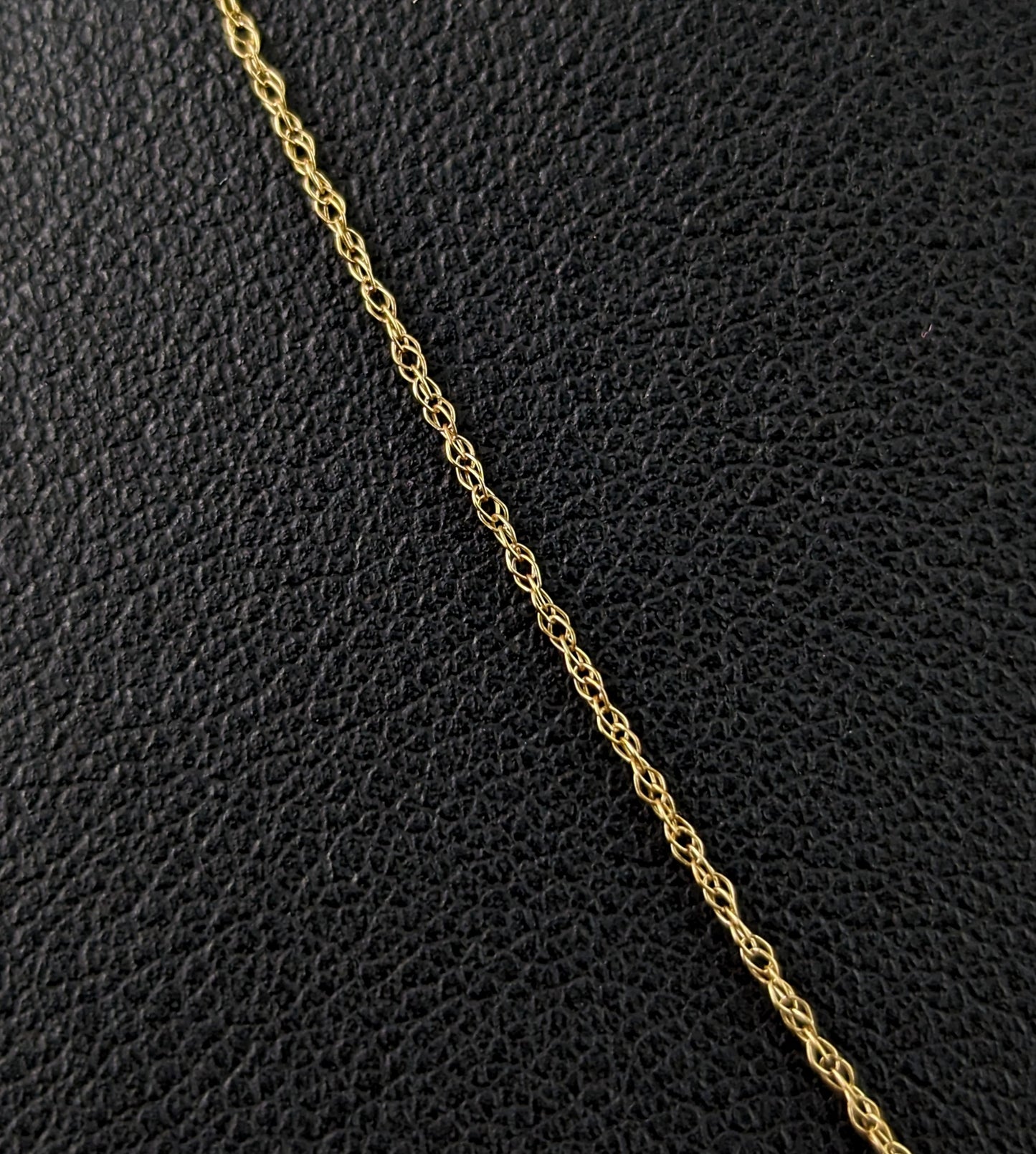 Vintage 9ct gold trace link chain necklace, dainty