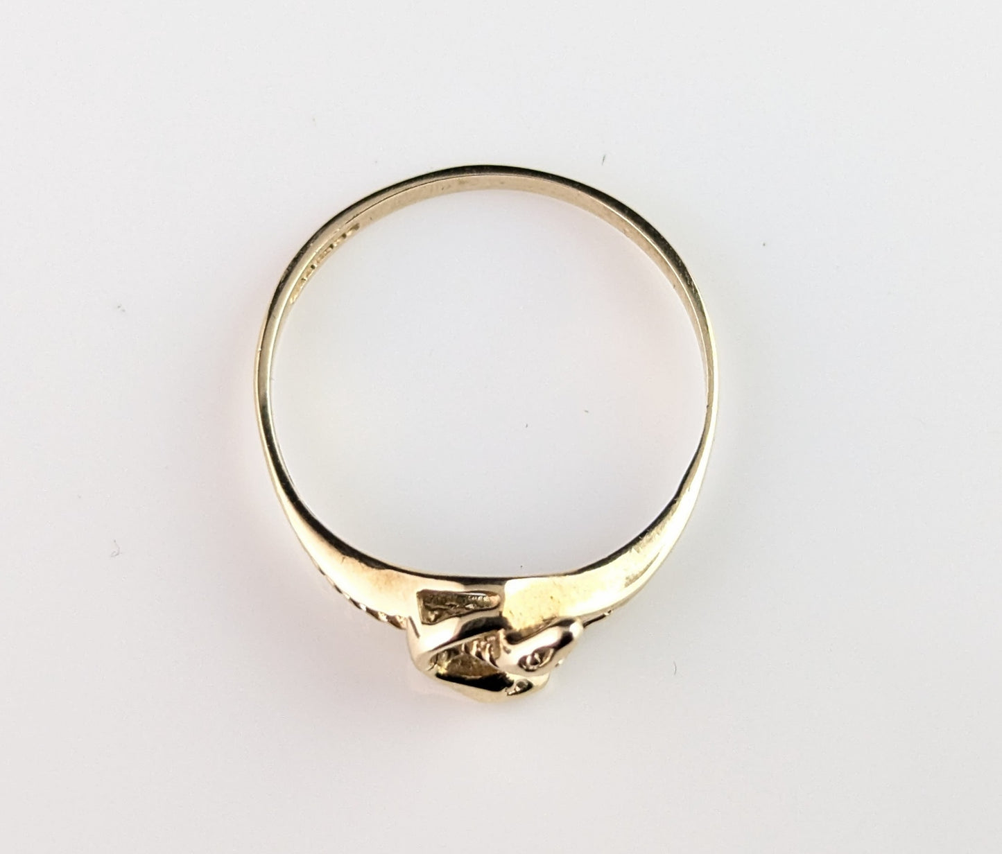 Vintage 9ct yellow gold skinny ring