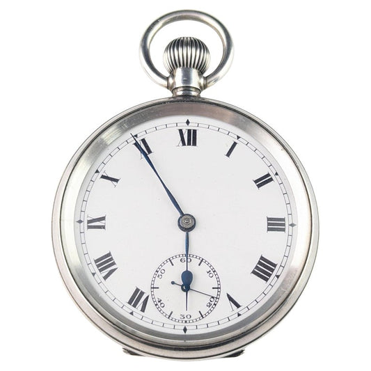 Antique Sterling silver pocket watch, Art Deco