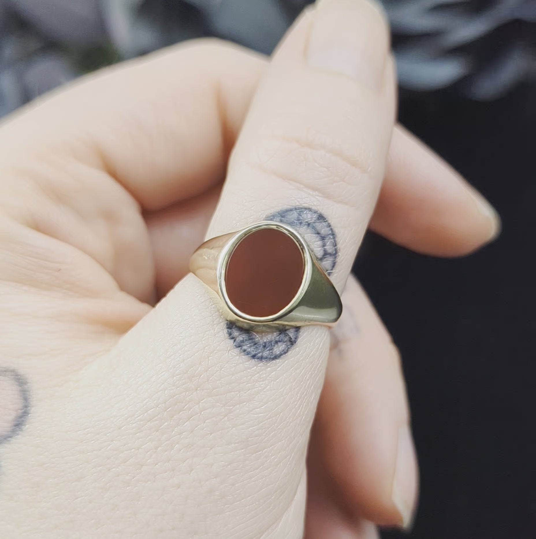 Carnelian sales stone ring