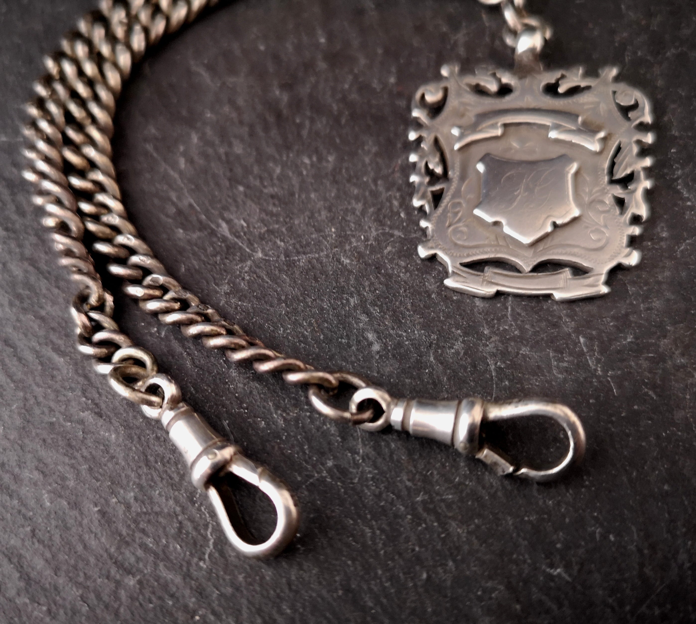 Silver albert watch outlet chains