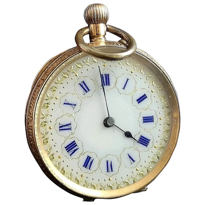 Antique 14k gold pocket watch, fob watch – StolenAttic