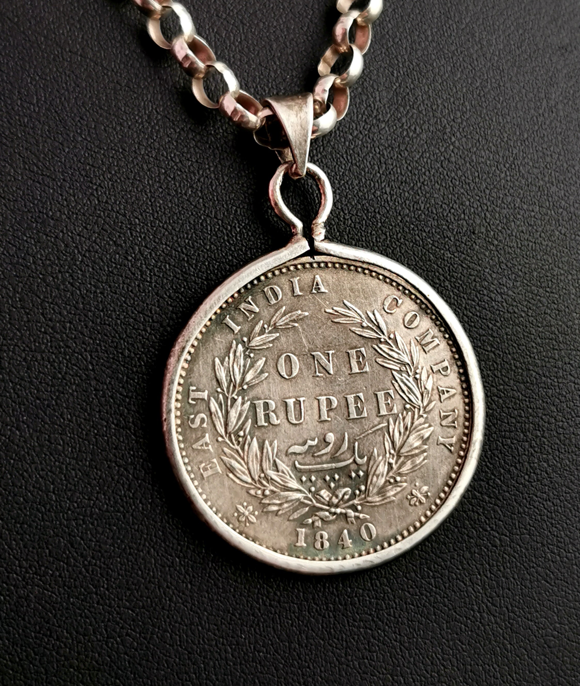 Indian rupee coin cheapest on silver chain