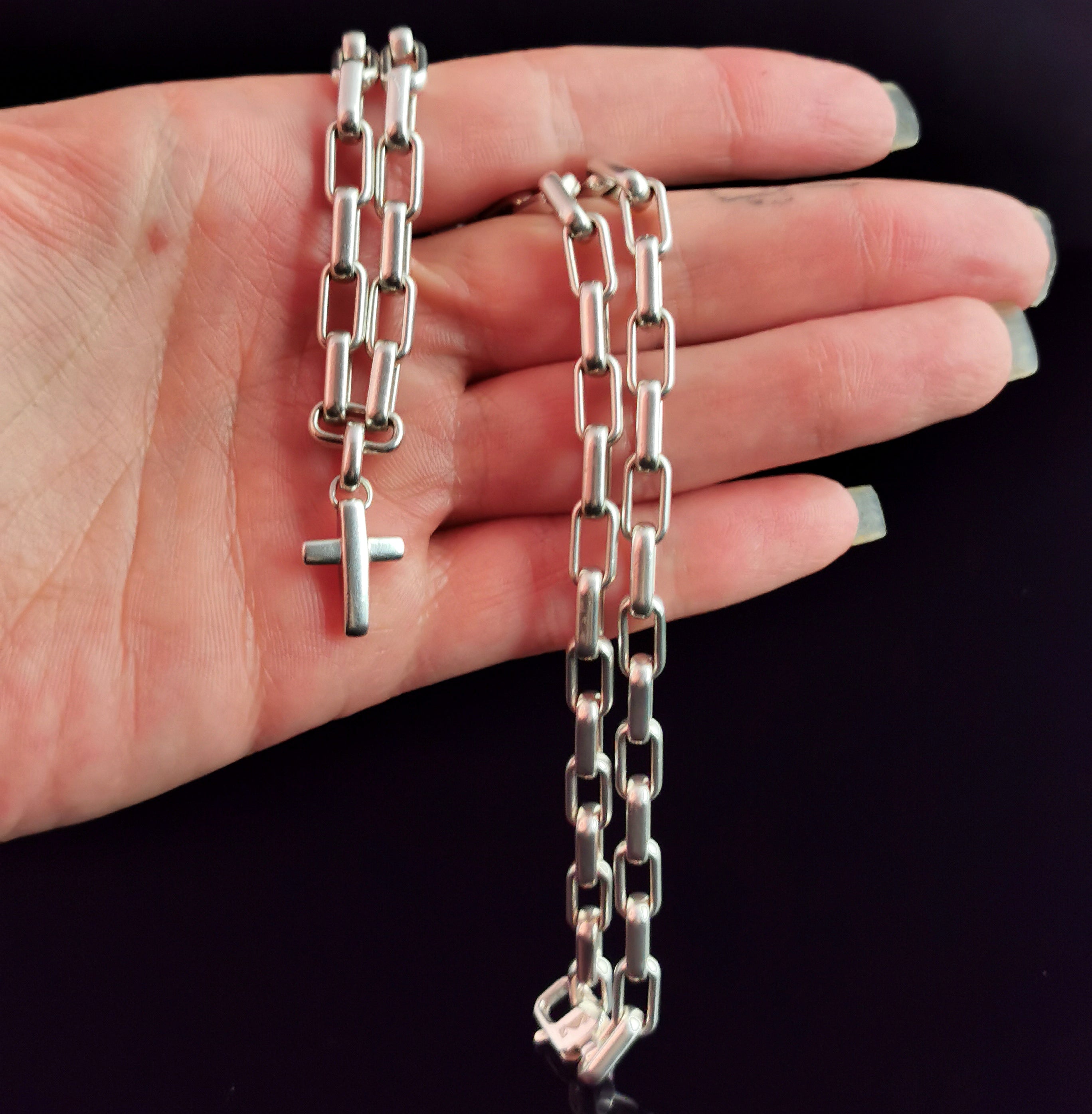 Emporio armani cross necklace store