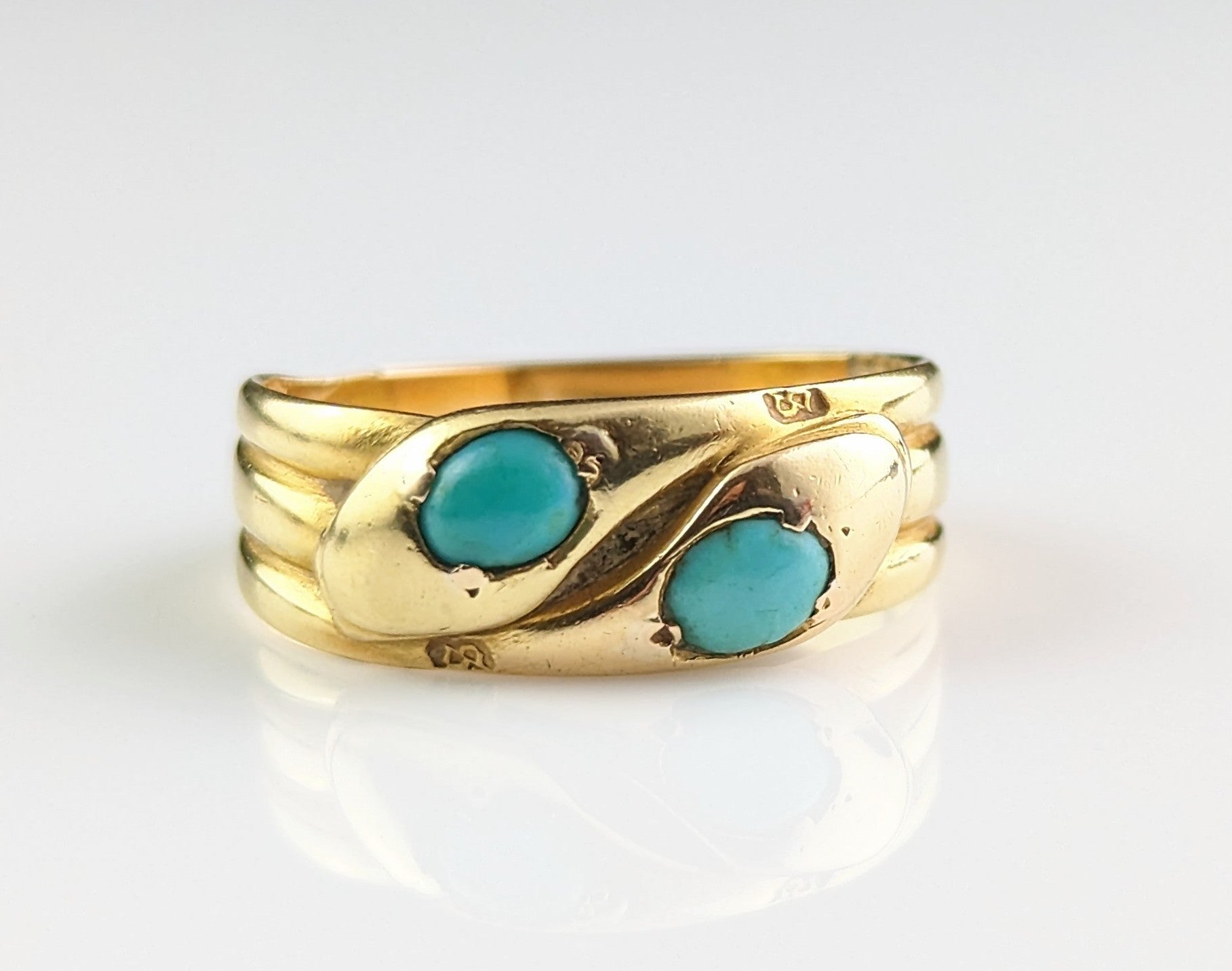 Turquoise deals snake ring